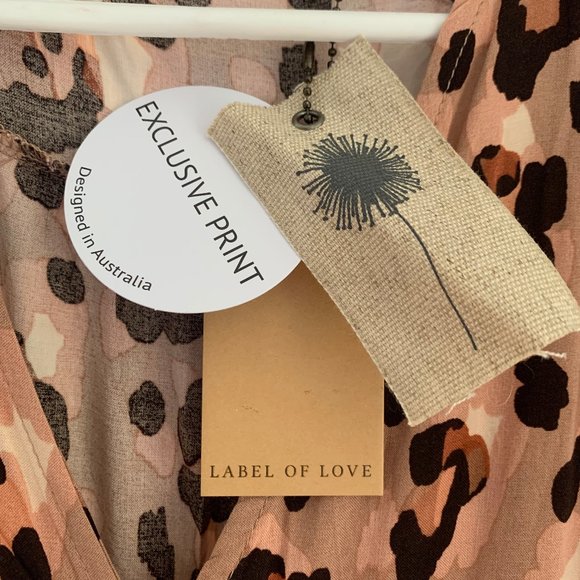 Label of Love Leopard Print Dress, size Medium, New with tags - Picture 5 of 13